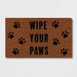 1'6"x2'6" Wipe Your Paws Doormat Natural - Threshold™