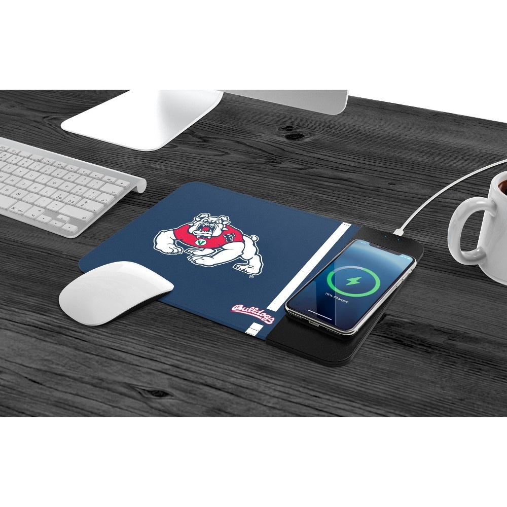 slide 3 of 3, NCAA Fresno State Bulldogs Wireless Charging Mousepad, 1 ct