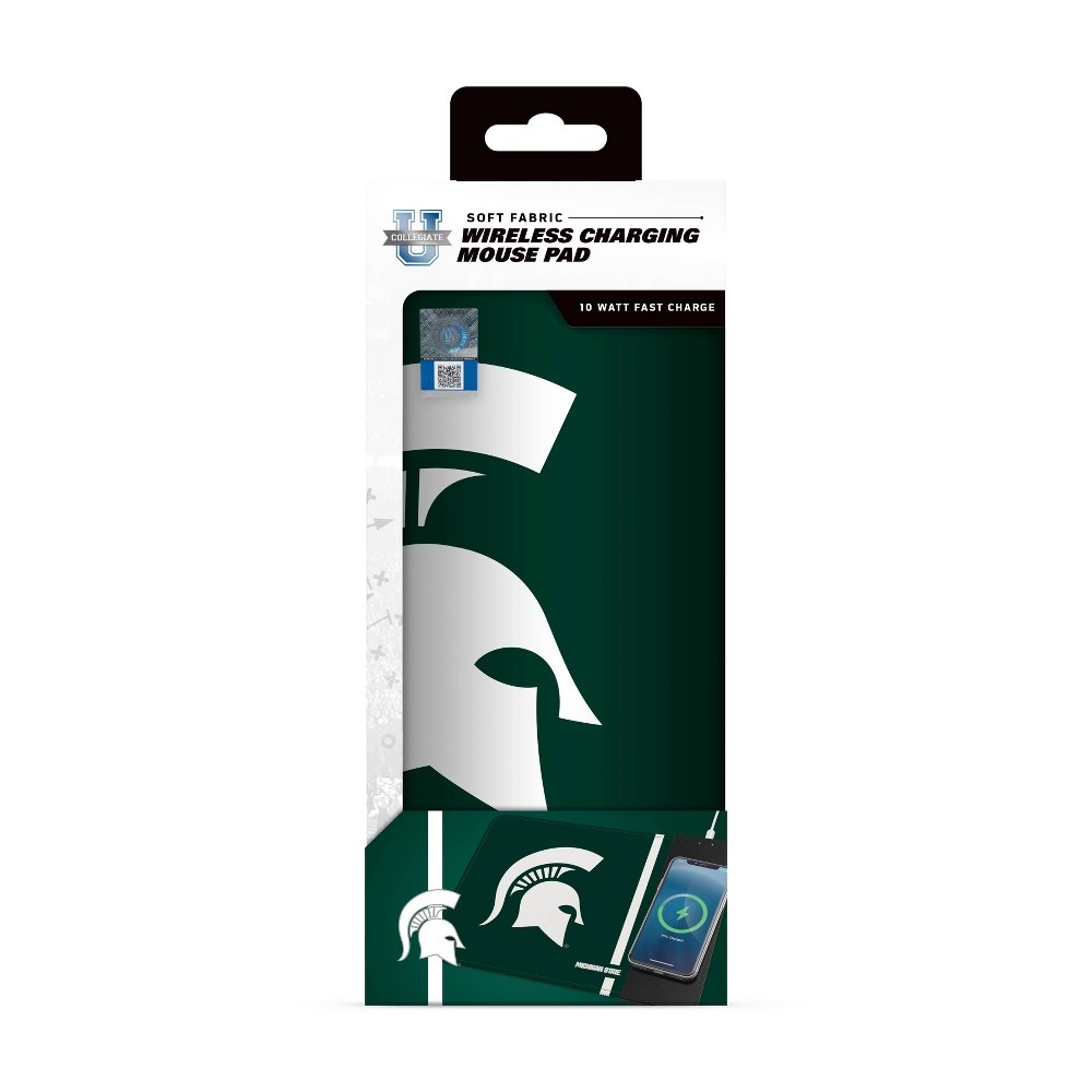 slide 2 of 3, NCAA Michigan State Spartans Wireless Charging Mousepad, 1 ct