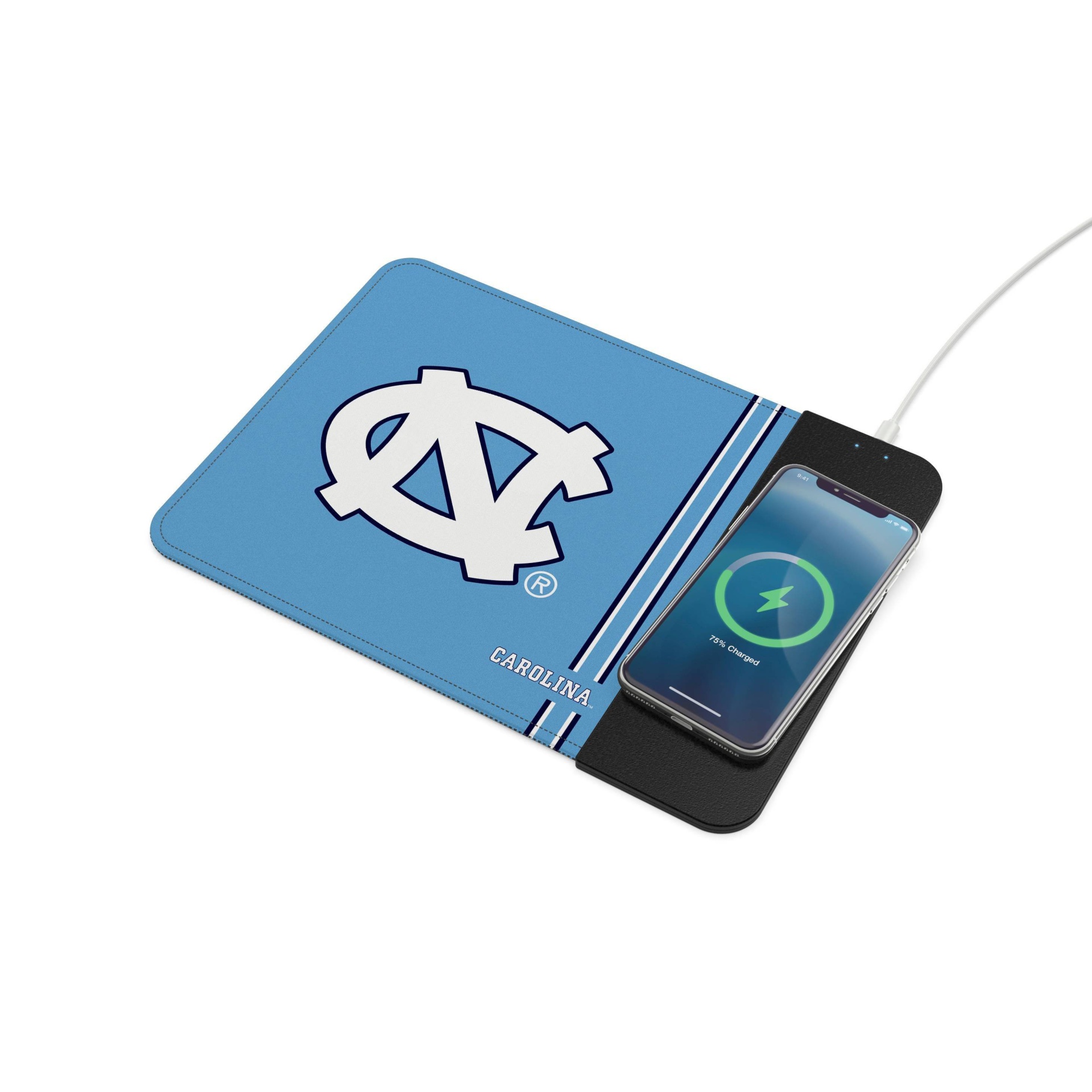 slide 1 of 3, NCAA North Carolina Tar Heels Wireless Charging Mousepad, 1 ct