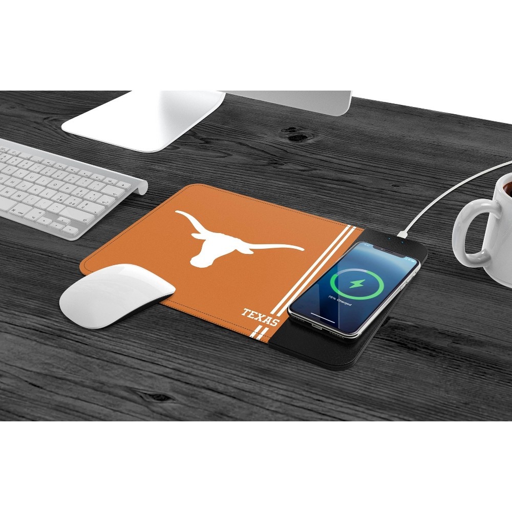 slide 3 of 3, NCAA Texas Longhorns Wireless Charging Mousepad, 1 ct