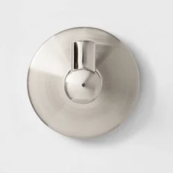 Robe Hook Brushed Nickel - Threshold™: Metal Towel Holder, Nickel-Plated Finish, Bathroom Accessory