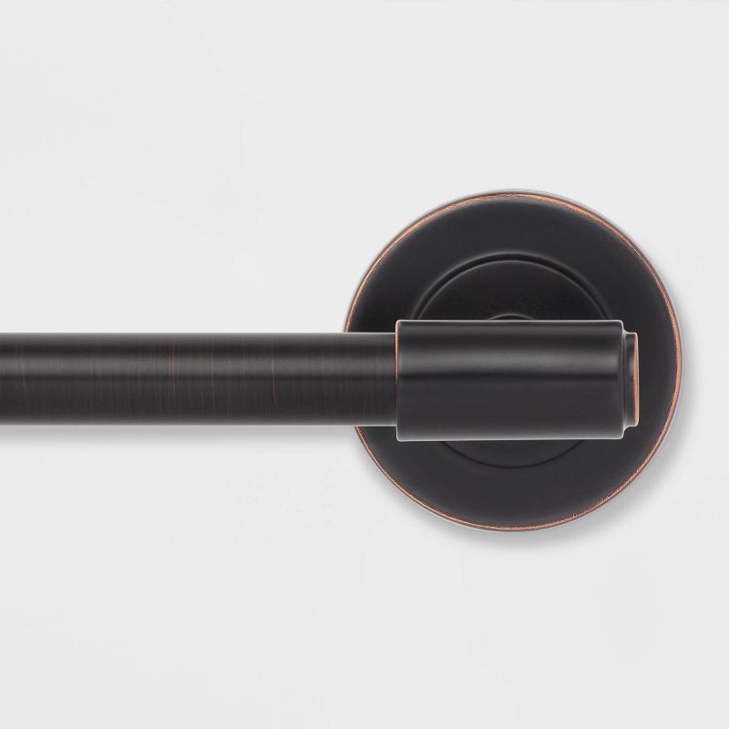 slide 3 of 3, 3pc Clean Bath Hardware Set Oil Rubbed Bronze - Threshold™: Zinc & Stainless Steel, Toilet Tissue Holder Included, 3 ct