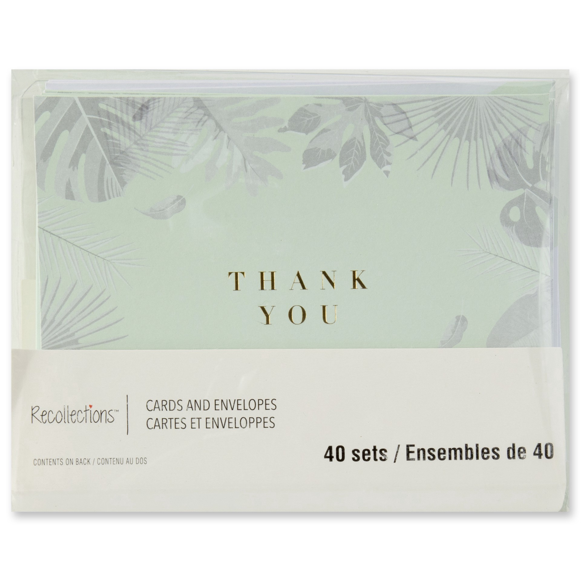 slide 4 of 6, Mint Thank You Flat Cards & Envelopes By Recollections, 4.25" X 5.5", 4.25 in x 5.5 in