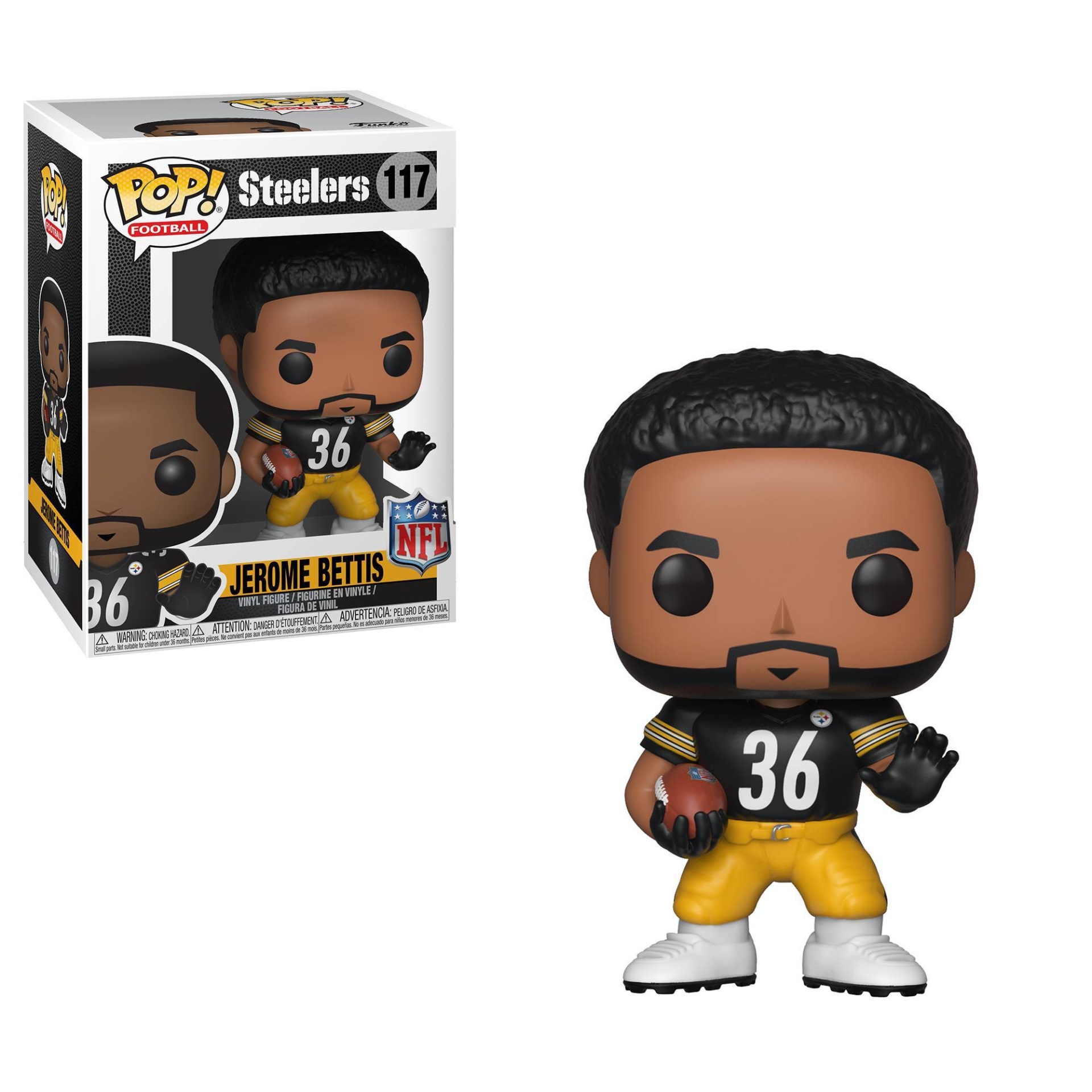 Funko POP! NFL: Pittsburgh Steelers Jerome Bettis 1 ct