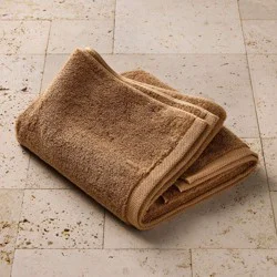Organic Bath Towel Warm Brown - Casaluna™: Heavyweight Organic Cotton, Low Lint, GOTS Certified, 30x56"