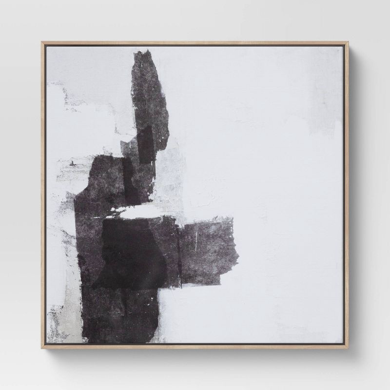slide 4 of 6, (Set of 2) 24" x 24" Framed Canvas Black - Threshold™, 1 ct