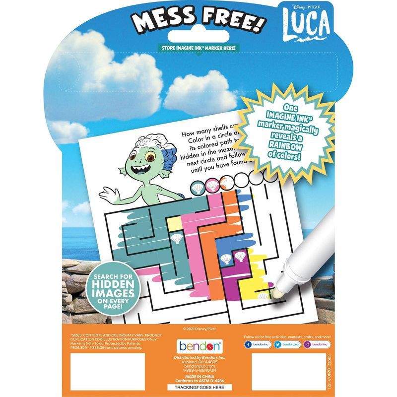 slide 2 of 5, Bendon Luca Imagine Ink Coloring Book, 1 ct