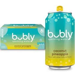 bubly Coconut Pineapple Sparkling Water - 8pk/12 fl oz Cans