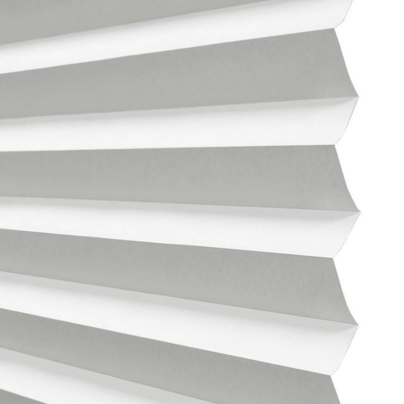 slide 3 of 5, 36"x72" Lumi Home Furnishings Light Filtering Pleated Paper Window Shade White: Cordless Self-Adhesive Indoor Blinds, 1 ct