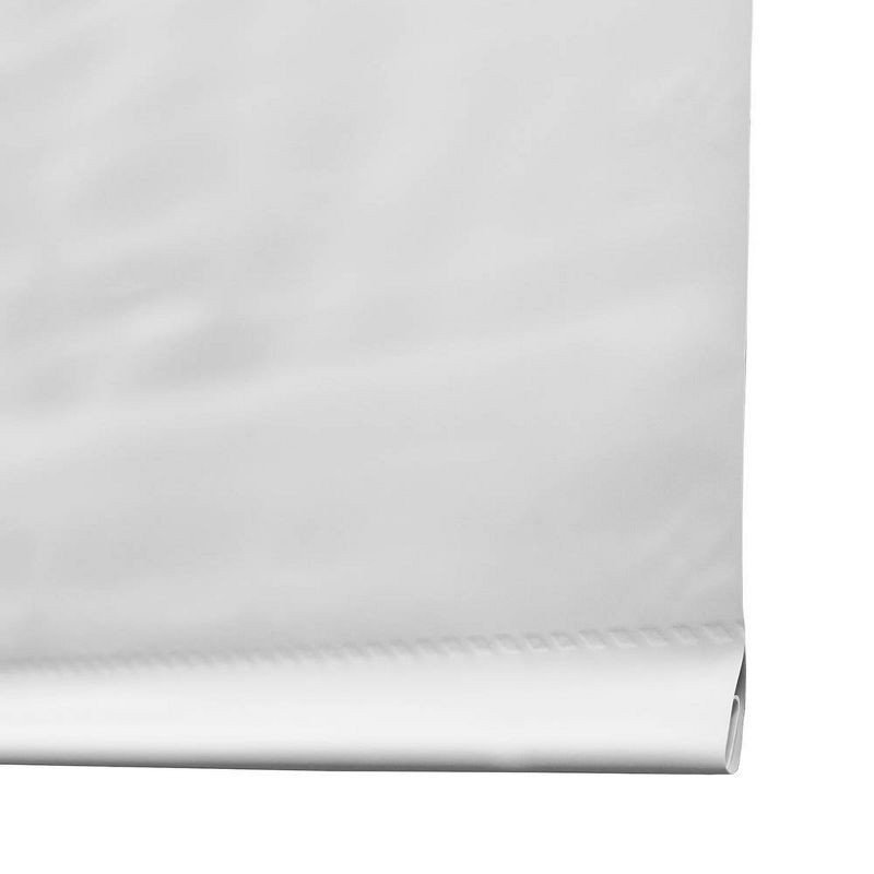 slide 3 of 6, 37.25"x72" Lumi Home Furnishings Blackout Tear-to-Fit Vinyl Roller Window Shade White: Indoor Wall Mount Blinds, 1 ct