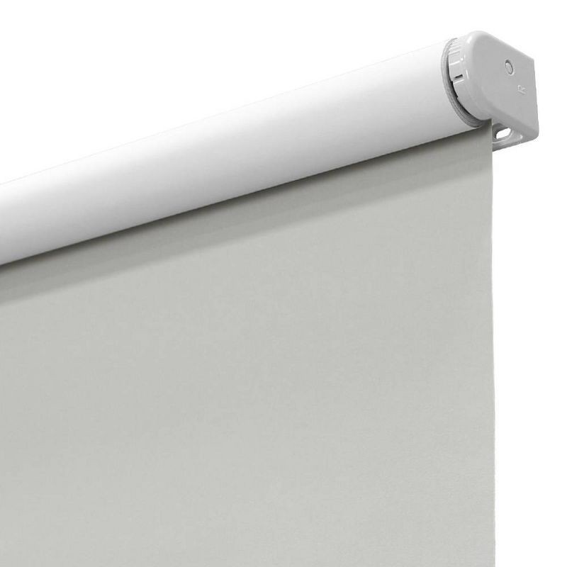 slide 3 of 4, 34"x72" Lumi Home Furnishings Blackout Roller Window Shade with Slow Release System Gray, 1 ct