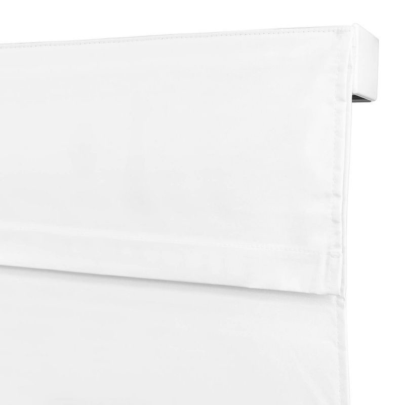 slide 3 of 7, 1pc 34"x64" Blackout Cordless Roman Window Shade Gray - Lumi Home Furnishings: Indoor Wall Mount Blinds, Polyester, 1 ct