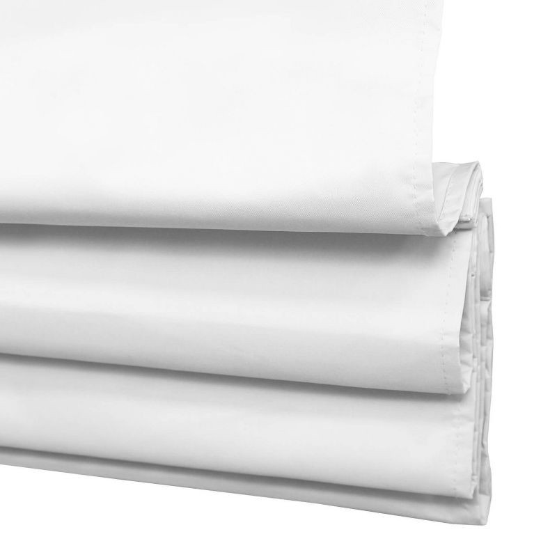 slide 4 of 7, 1pc 34"x64" Blackout Cordless Roman Window Shade Gray - Lumi Home Furnishings: Indoor Wall Mount Blinds, Polyester, 1 ct