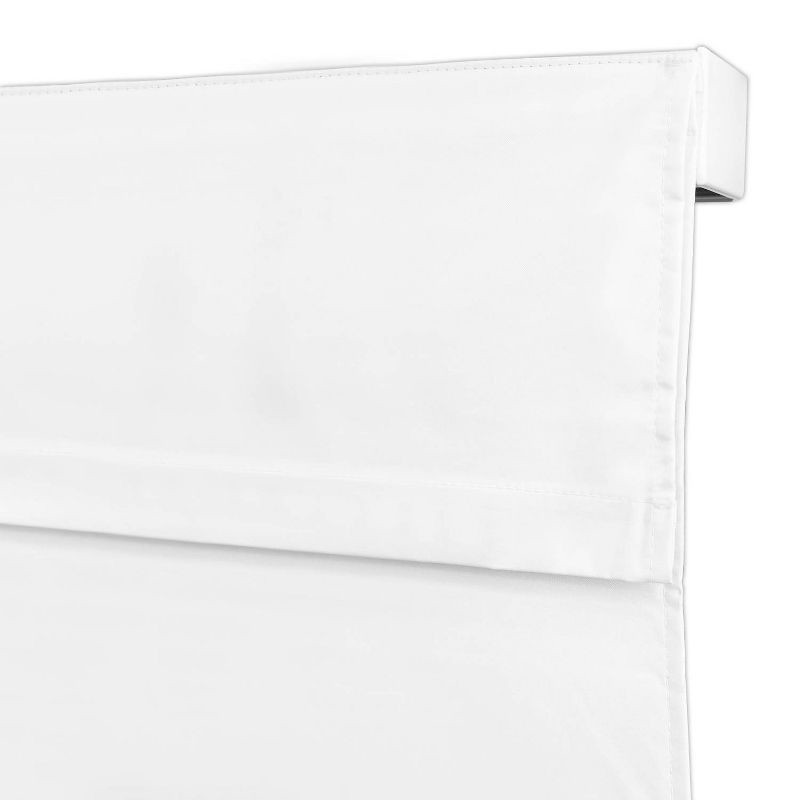 slide 6 of 7, 1pc 34"x64" Blackout Cordless Roman Window Shade Gray - Lumi Home Furnishings: Indoor Wall Mount Blinds, Polyester, 1 ct