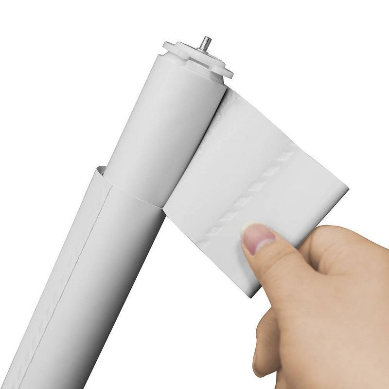 slide 5 of 6, 37.25"x72" Lumi Home Furnishings Room Darkening Tear-to-Fit Vinyl Roller Window Shade White: Indoor Blinds & Shades, 1 ct