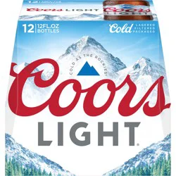 Coors American Light Lager Beer, 4.2% ABV, 12-pack, 12-oz. beer bottles