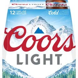 Coors Lager Beer, 4.2% ABV, 12-pack, 12-oz. beer bottles