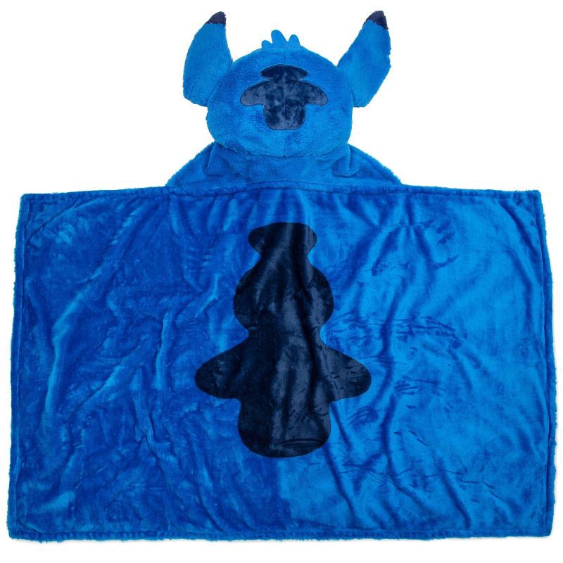 slide 3 of 6, Lilo & Stitch Stitch Hooded Blanket, 1 ct