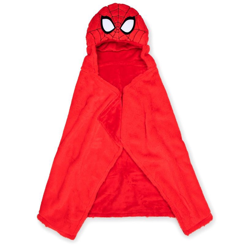 slide 2 of 5, Spider-Man Hooded Blanket, 1 ct