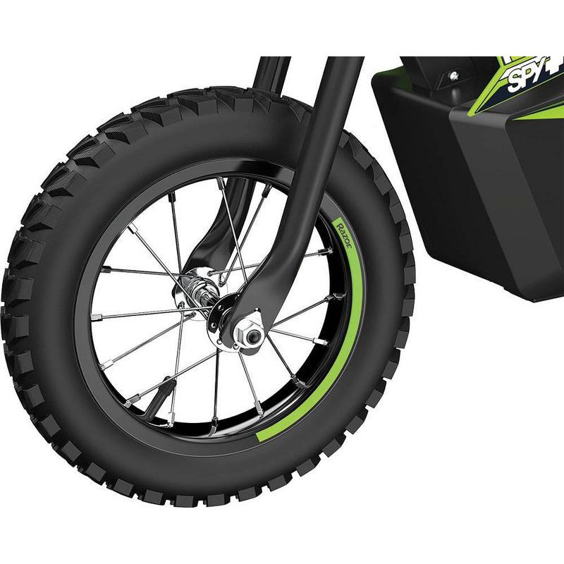 slide 7 of 8, Razor SX125 12V(100W) McGrath Dirt Electric Bike - Green, 1 ct