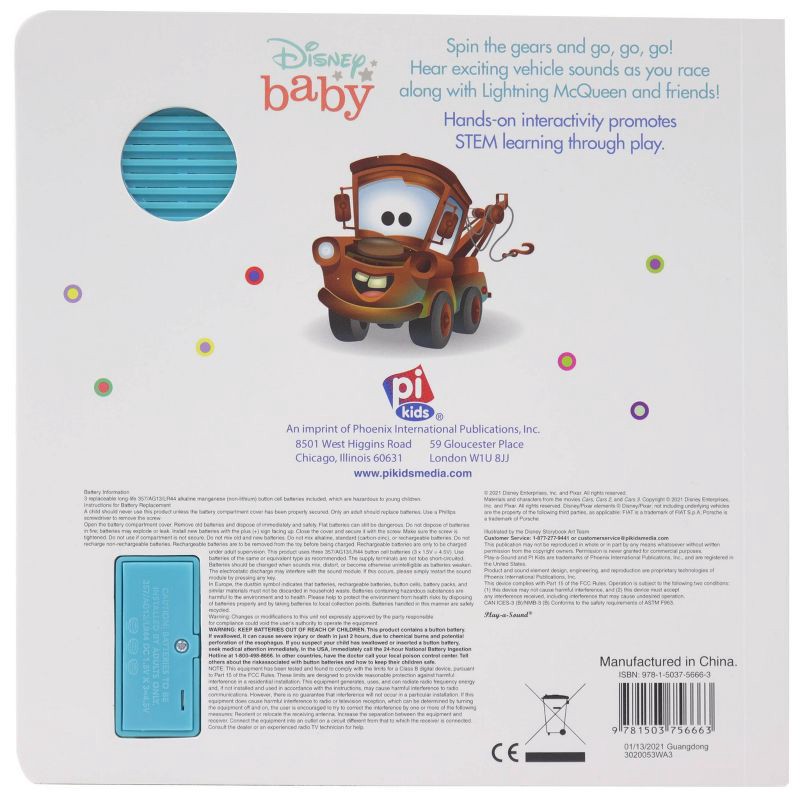 slide 4 of 4, Disney Baby: Cars on the Go! - (Play-A-Sound) (Board Book), 1 ct