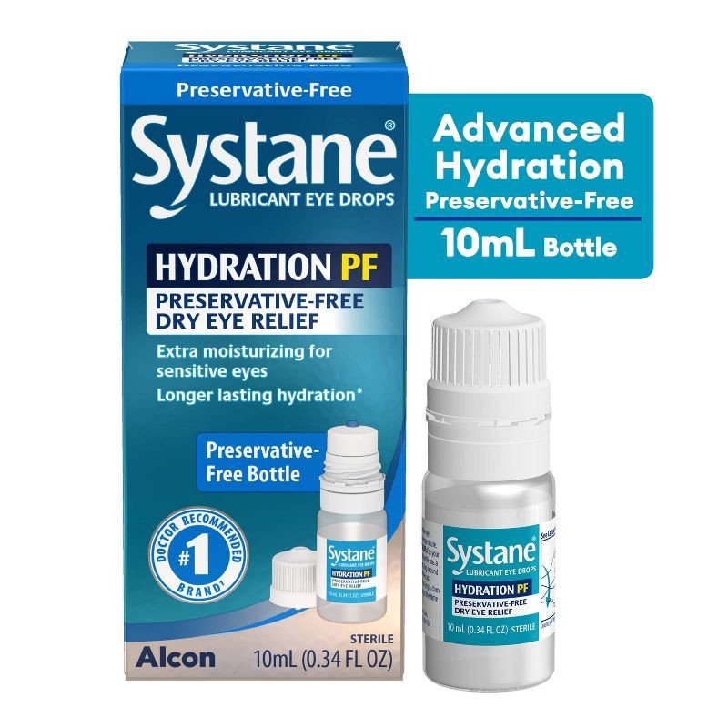 slide 2 of 8, Systane Hydration Multi-Dose Preservative Free Dry Eye Drops - 0.34 fl oz, 0.34 fl oz