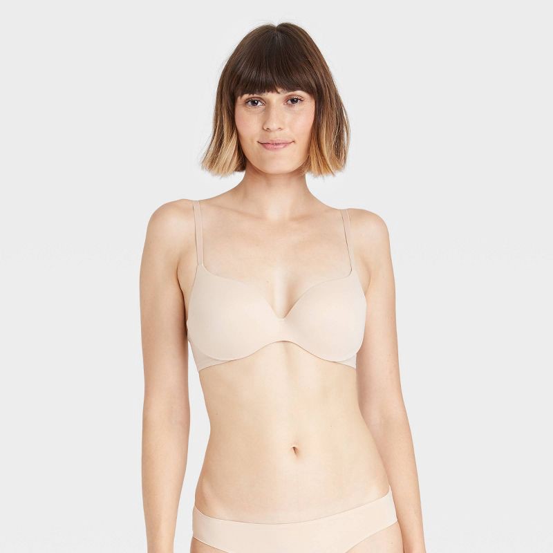 Women's Essential Comfort Wire Bra - Auden Beige 38B 1 ct