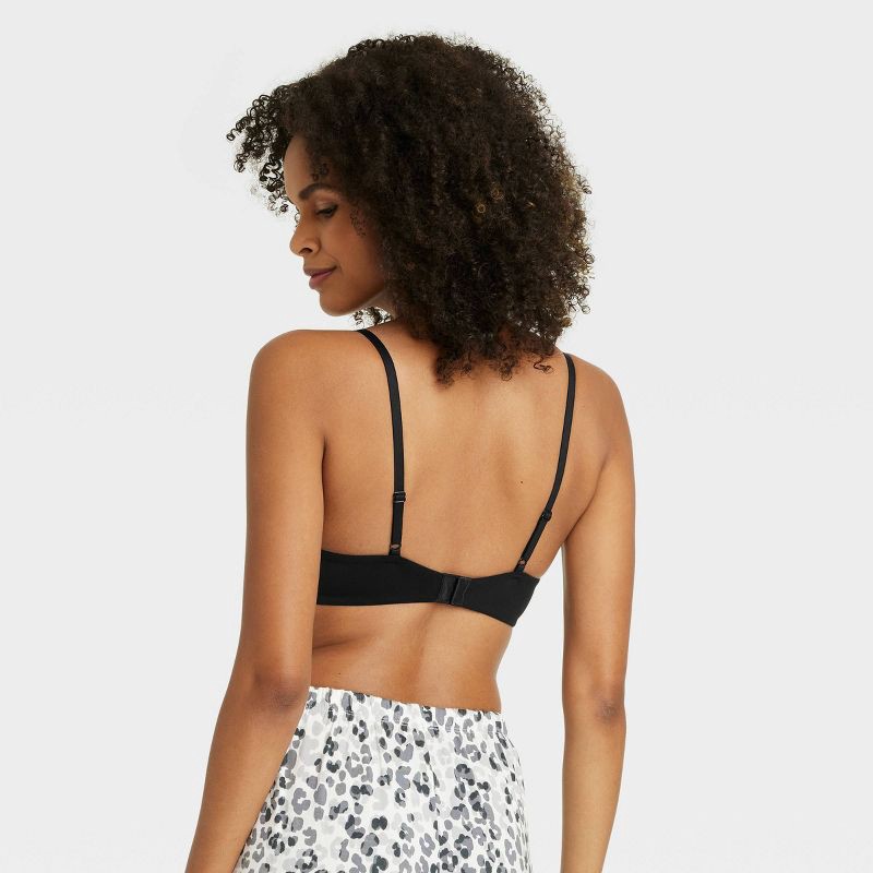 slide 2 of 9, Women's Luxury Collection Essential Comfort Wire Bra - Auden™ Black 36B: Padded Underwire Demi, Adjustable Straps, Medium Support, 1 ct