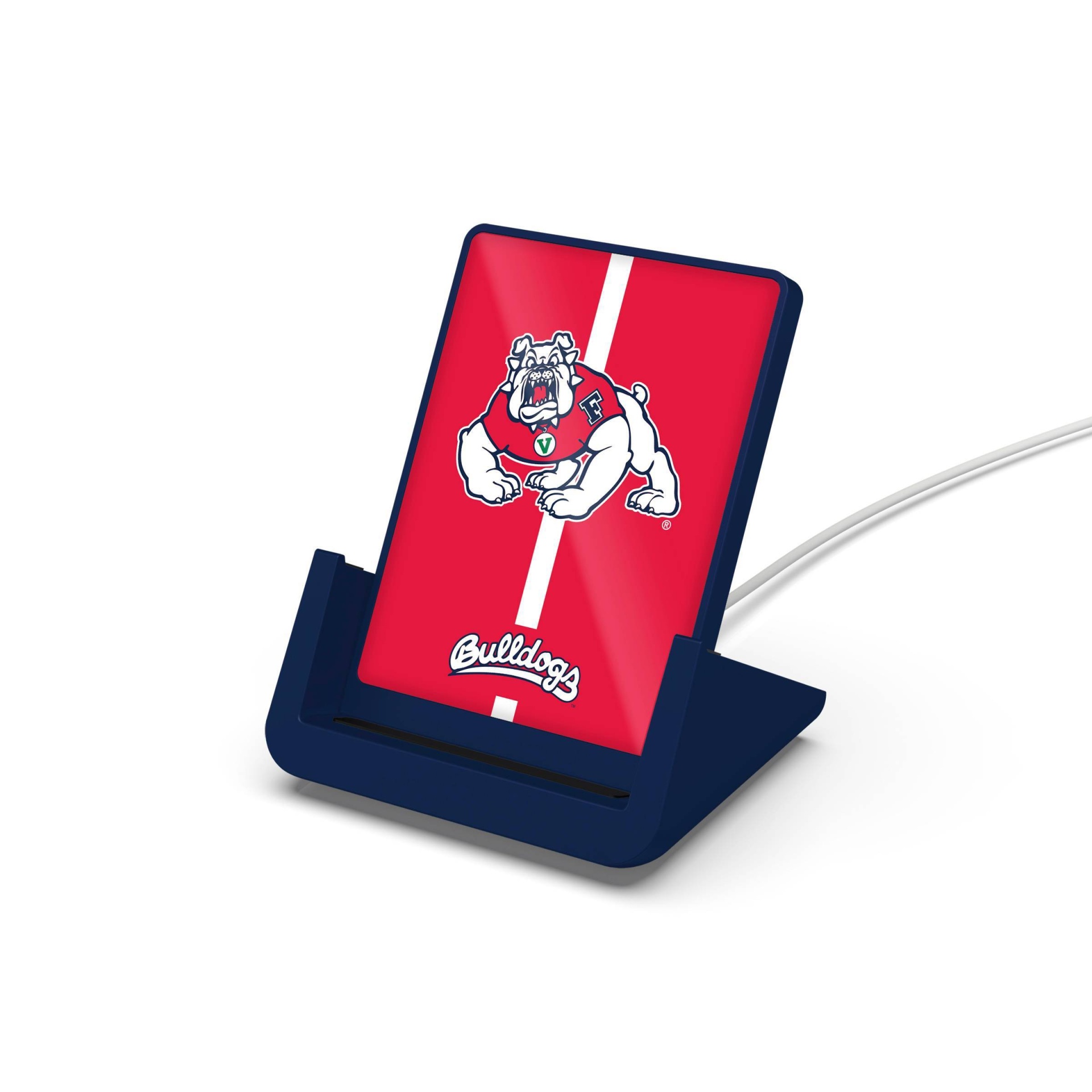 slide 1 of 3, NCAA Fresno State Bulldogs Wireless Charging Stand, 1 ct