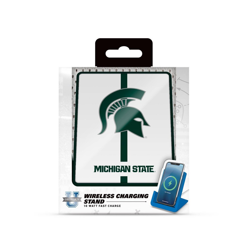 slide 2 of 3, NCAA Michigan State Spartans Wireless Charging Stand, 1 ct