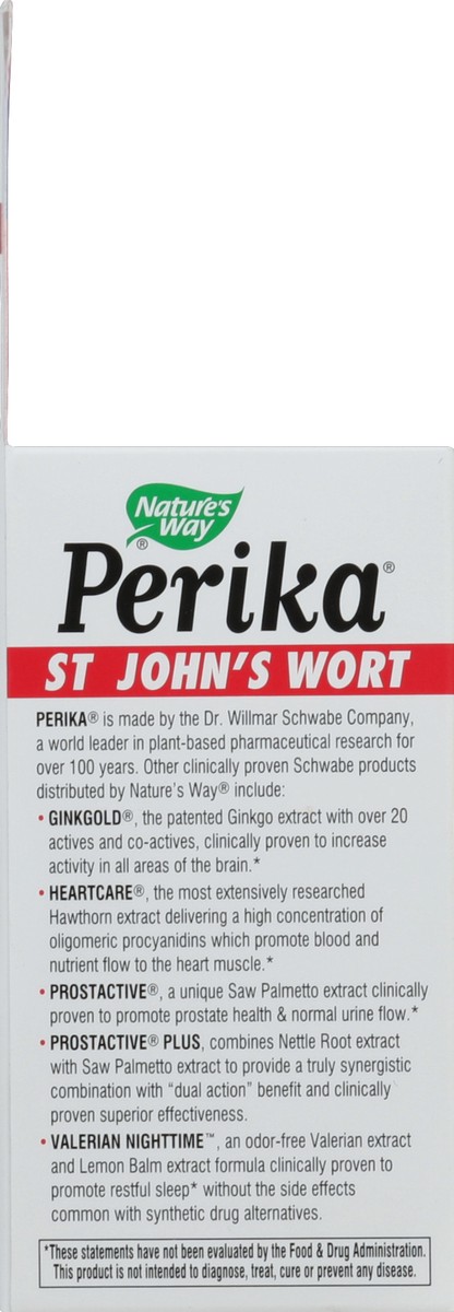 slide 3 of 5, Nature's Way Perika, St. John's Wort, Promotes a Positive Mood, Vegan, 60 Tablets, 60 ct