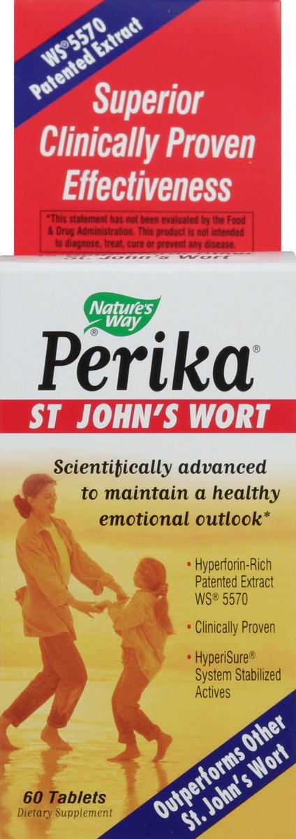 slide 4 of 5, Nature's Way Perika, St. John's Wort, Promotes a Positive Mood, Vegan, 60 Tablets, 60 ct