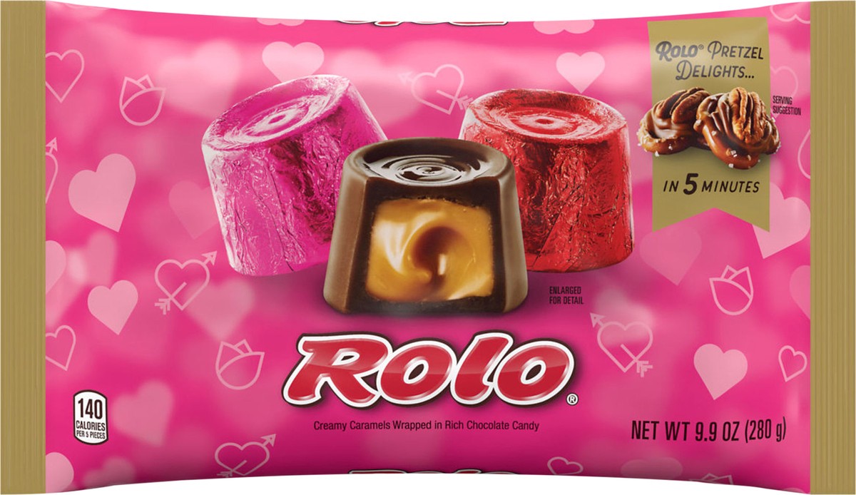 slide 2 of 3, Rolo Valentine's Creamy Caramels Wrapped in Chocolate - 9.9oz, 9.9 oz