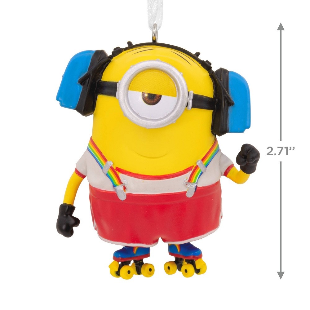 slide 5 of 5, Hallmark Minions Stuart Skating Figural Christmas Tree Ornament, 1 ct