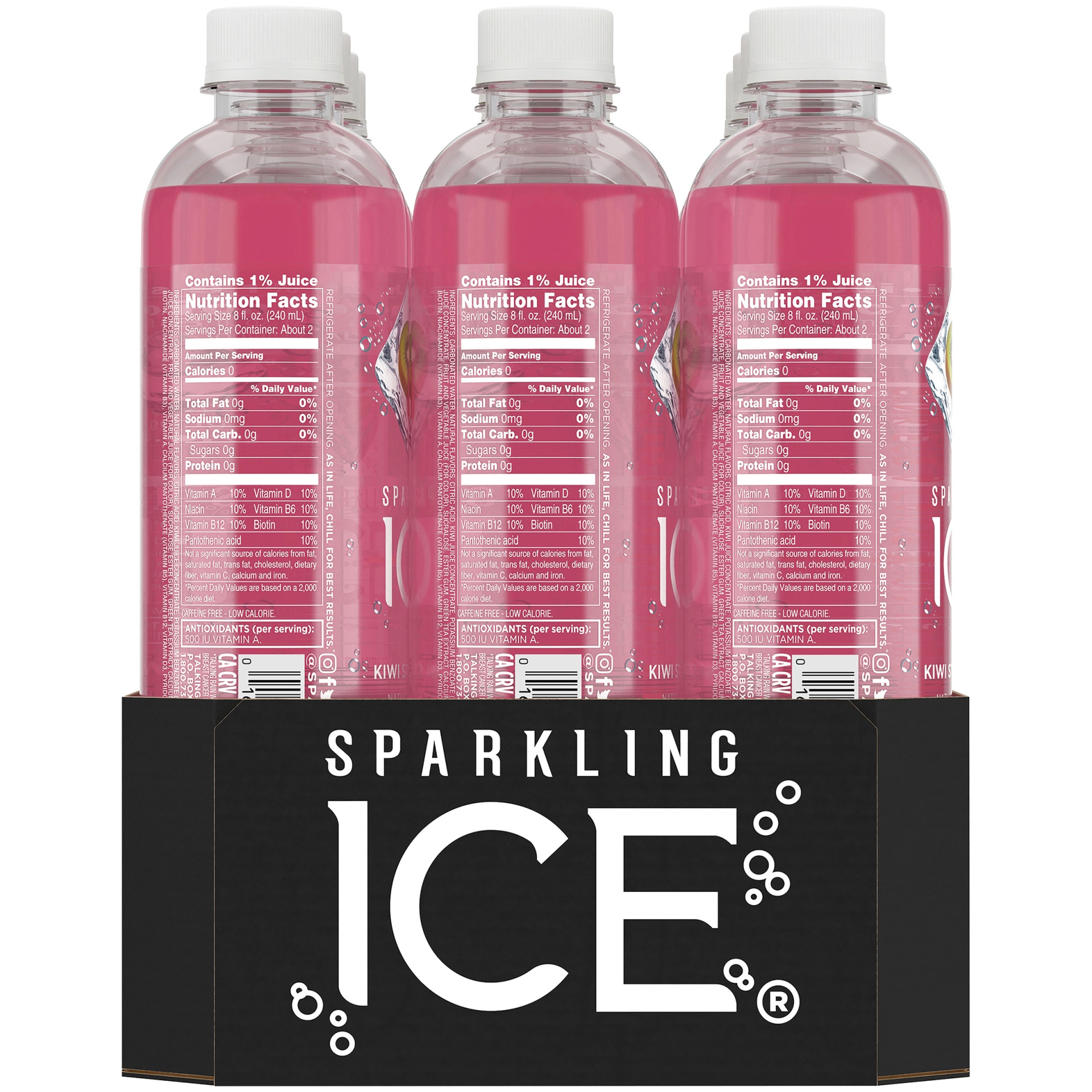 Sparkling ICE Kiwi Strawberry Sparkling Water 12 ct; 17 fl oz Shipt