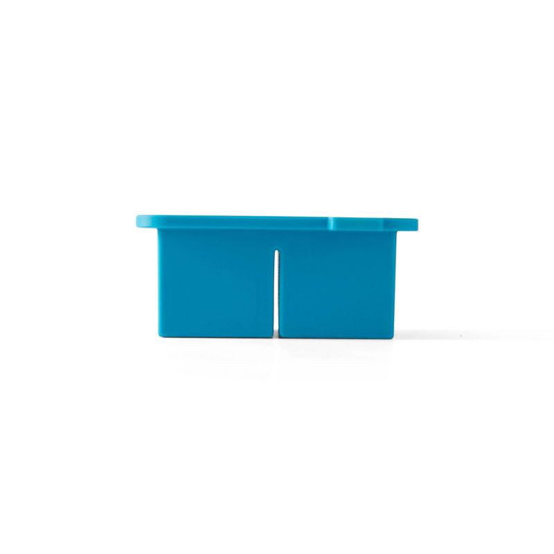 slide 12 of 12, Houdini King Cube Ice Cube Tray with Lid: Silicone Whiskey Ice Mold, Reusable Blue Ice Maker, Dishwasher-Safe, 1 ct