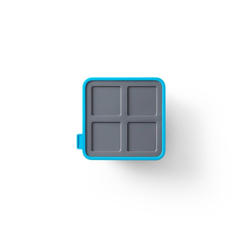 slide 10 of 12, Houdini King Cube Ice Cube Tray with Lid: Silicone Whiskey Ice Mold, Reusable Blue Ice Maker, Dishwasher-Safe, 1 ct