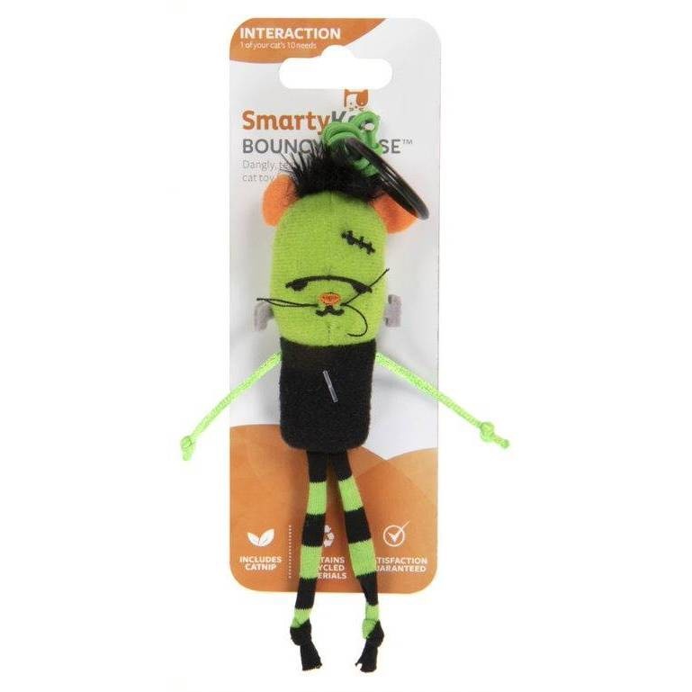 slide 1 of 5, SmartyKat Halloween Bouncy Mouse Cat Toy, 1 ct