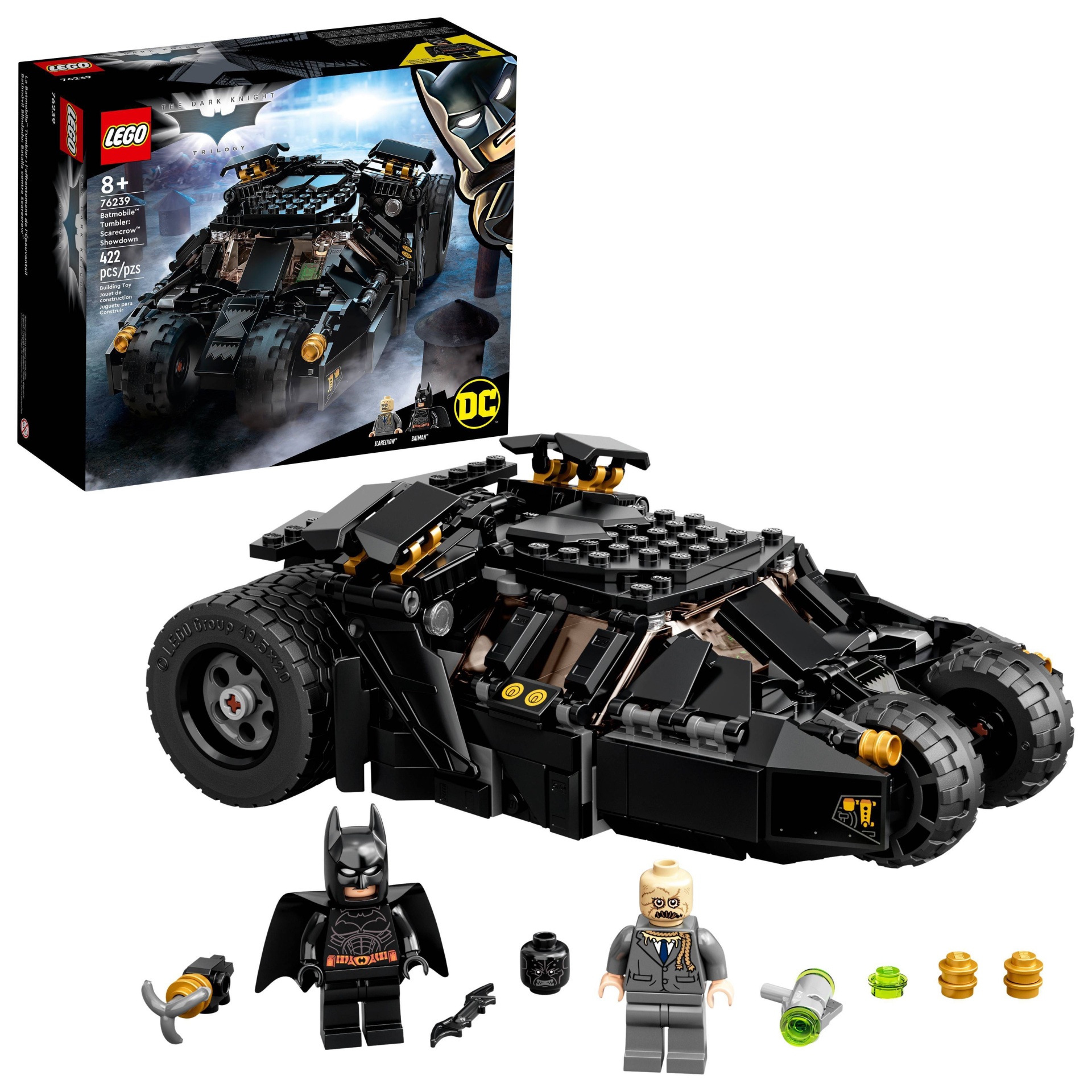 slide 1 of 6, LEGO Super Heroes DC Comics Batman Batmobile Tumbler Scarecrow Showdown 76239 Building Kit, 1 ct