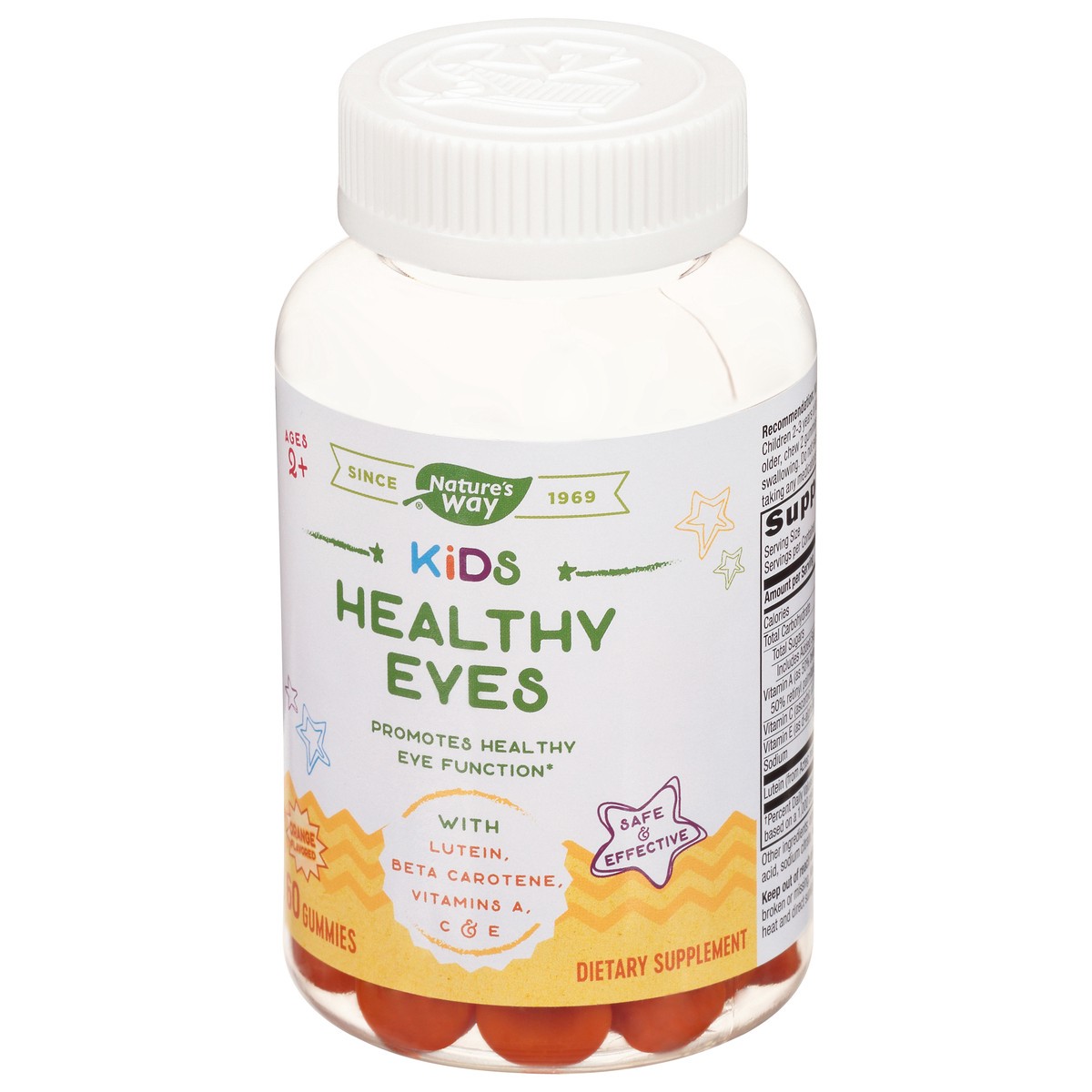 slide 3 of 14, Nature's Way Kids Healthy Eyes Orange Flavored Gummies 60 ea, 1 ct