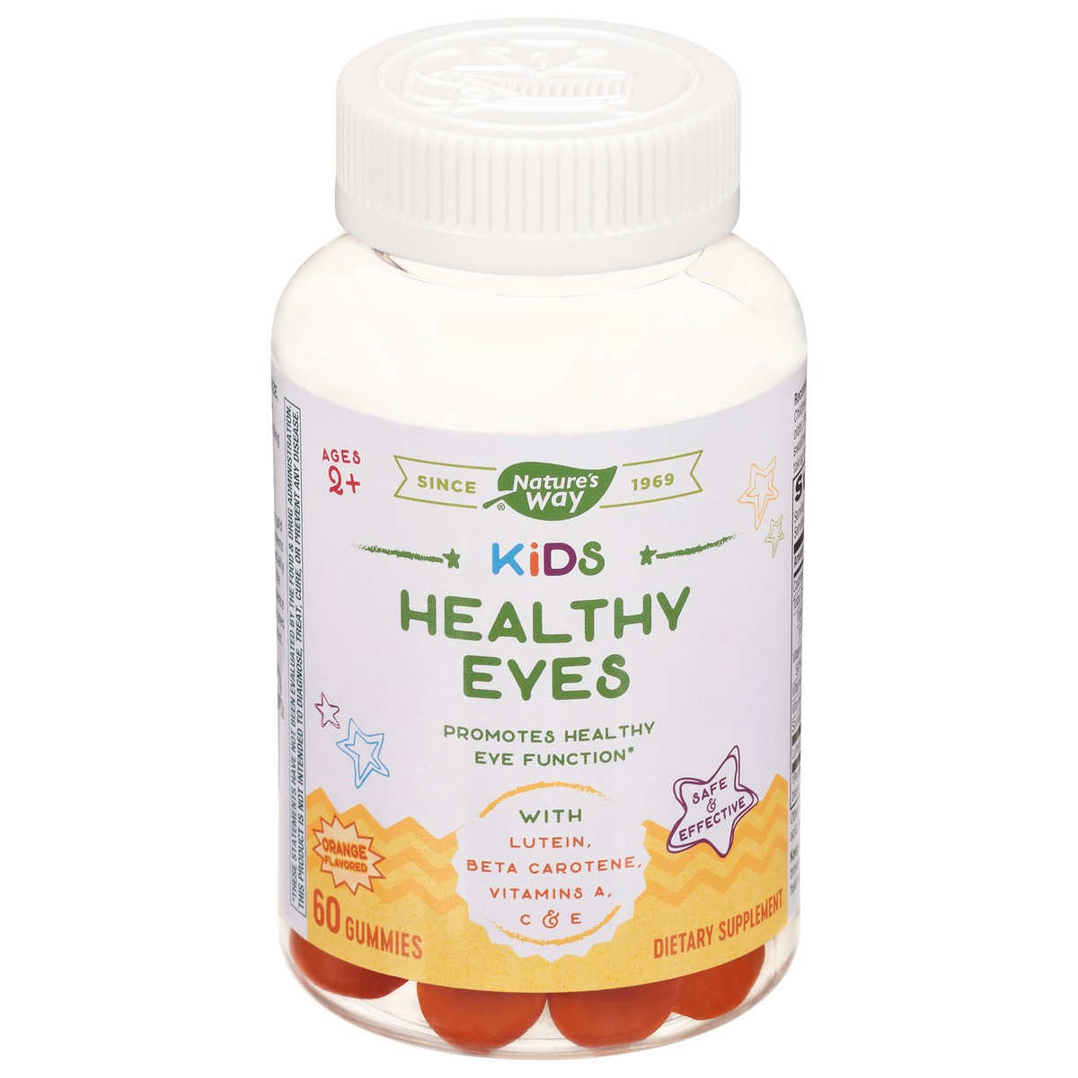 slide 6 of 14, Nature's Way Kids Healthy Eyes Orange Flavored Gummies 60 ea, 1 ct