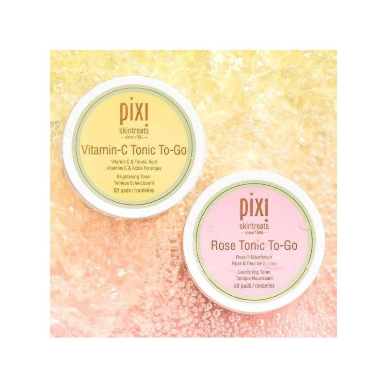 slide 2 of 5, Pixi Rose Tonic To-Go Facial Treatments - 60ct, 60 ct