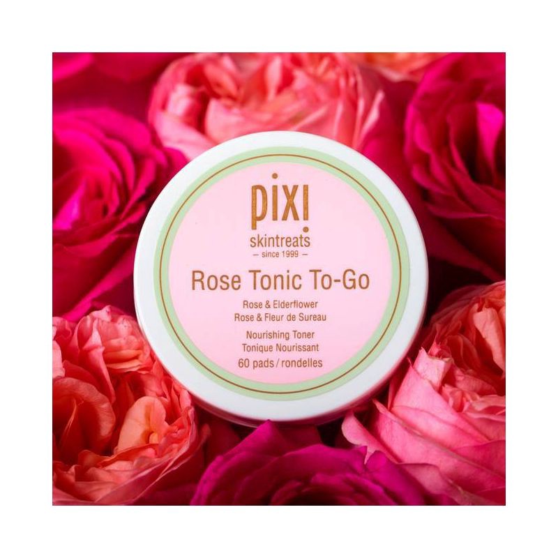 slide 5 of 5, Pixi Rose Tonic To-Go Facial Treatments - 60ct, 60 ct