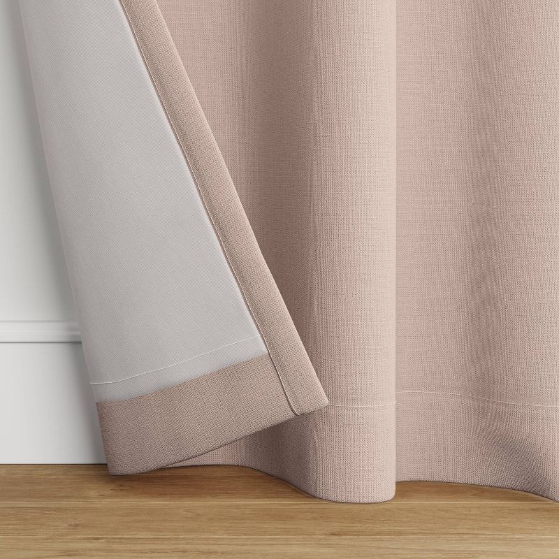 slide 3 of 4, 50"x84" Blackout Velvet Window Curtain Panel Dull Gray - Threshold™, 1 ct