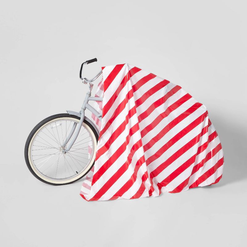 slide 1 of 4, Bike Christmas Gift Bag Red Stripe - Wondershop™, 1 ct