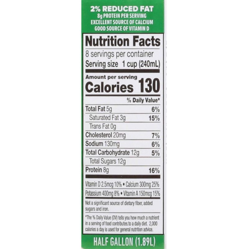 slide 4 of 8, Garelick Farms 2% Reduced-Fat Milk - 0.5gal, 1/2 gal