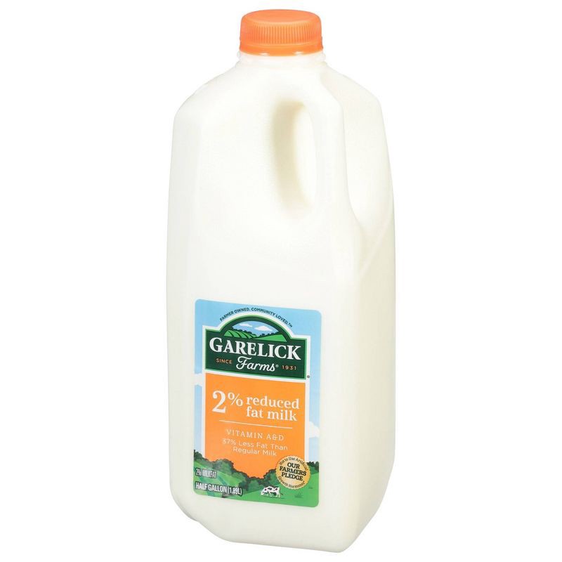 slide 4 of 9, Garelick Farms 2% Reduced-Fat Milk - 0.5gal, 1/2 gal