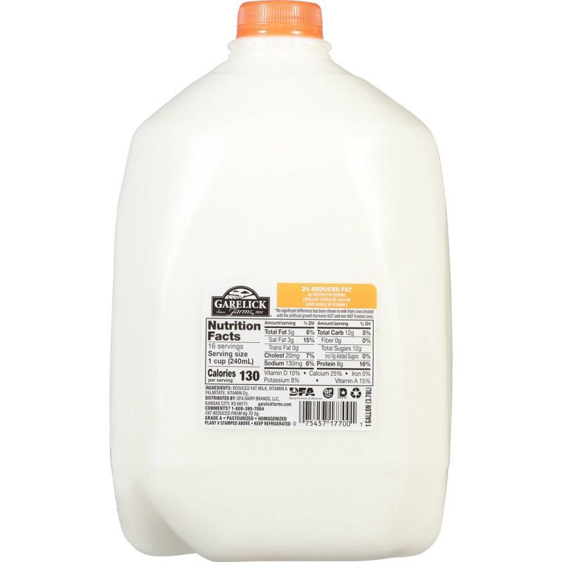 slide 2 of 8, Garelick Farms 2% Reduced-Fat Milk - 1gal, 1 gal