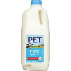 PET Dairy 1% Lowfat Milk - 0.5gal